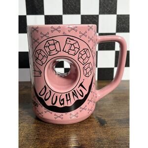 VOODOO Doughnut Coffee Mug Cup PINK “The Magic is in the Hole” Universal Studios